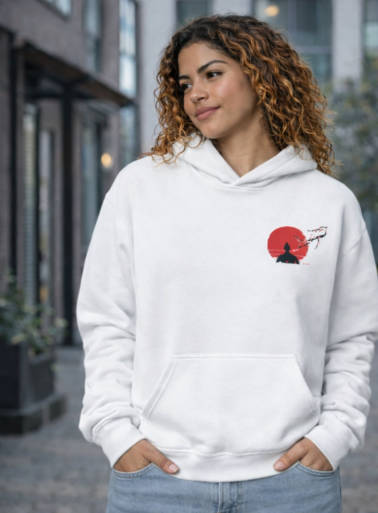 Hoodie unisexe à capuche – broderie discrète et message au dos, confort premium